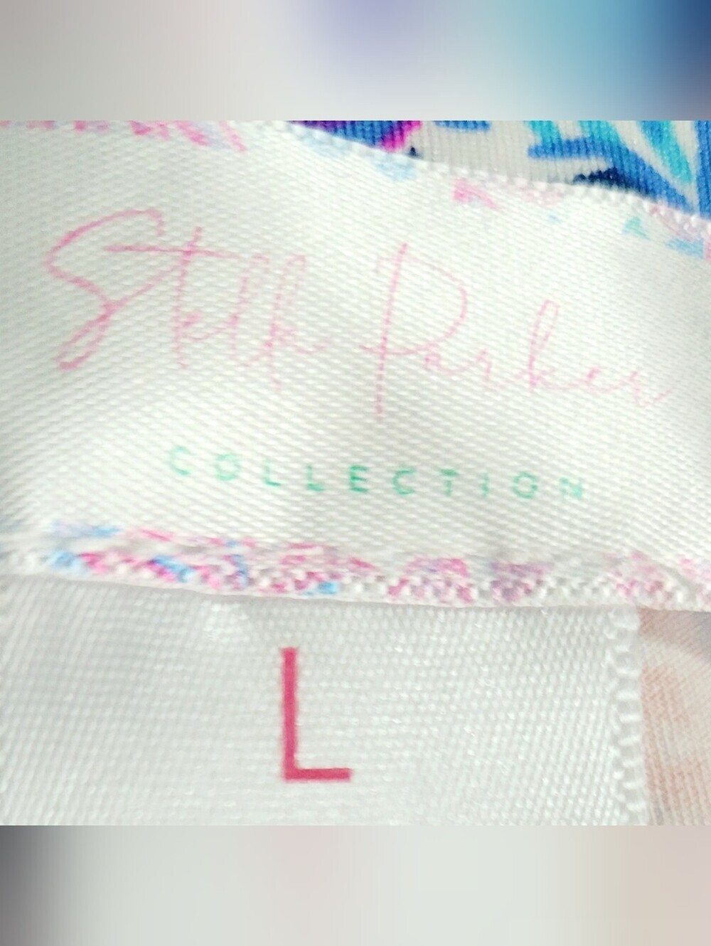 Stella Parker Liquid Knit SPF Dress Large Coastal Grandma Paisley Travel Tunic - Picture 6 of 13